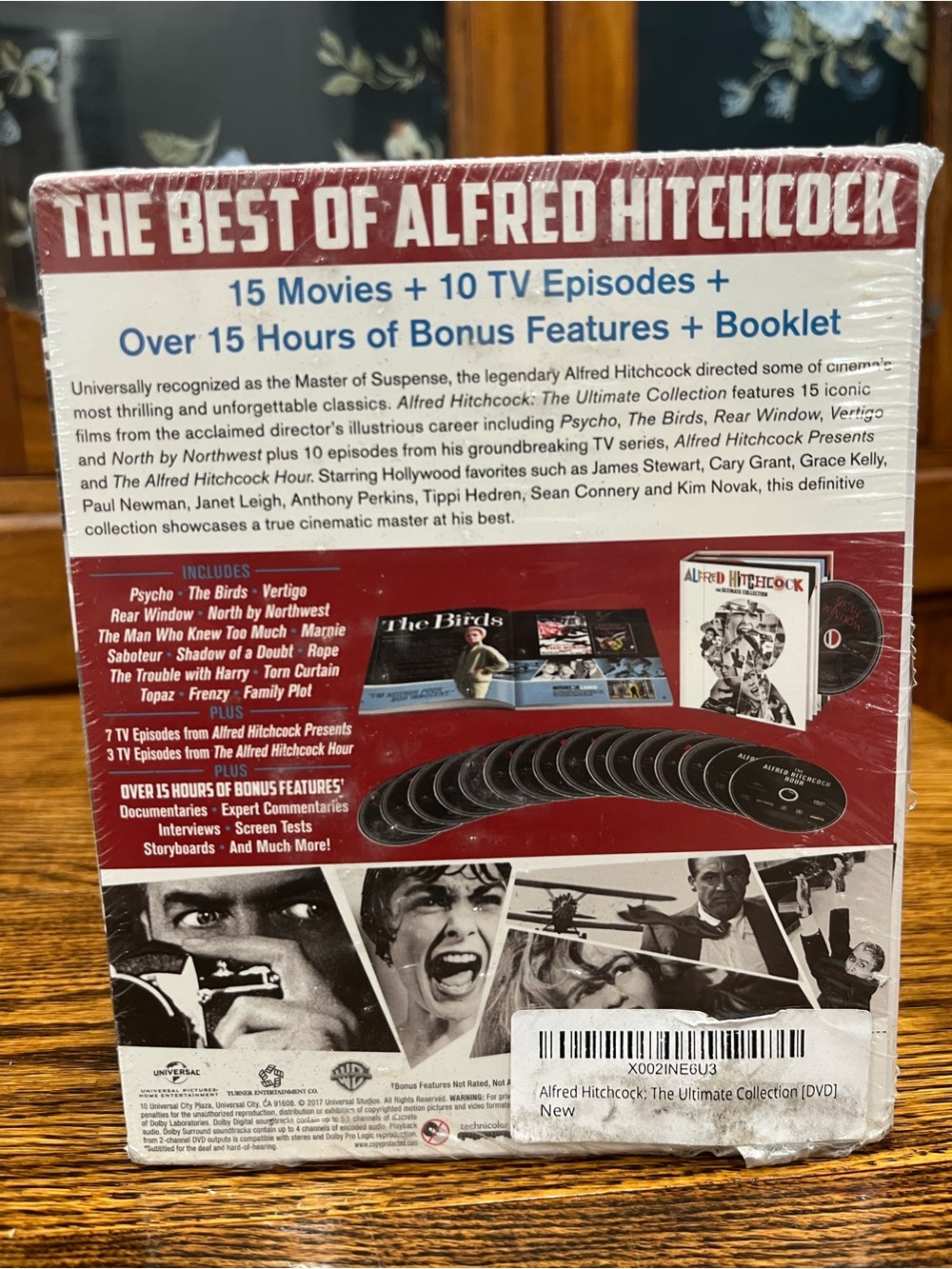 NEW Sealed Alfred Hitchcock The Ultimate Collection DVD 15 Movies + 10 TV Shows - Picture 2 of 3